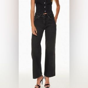 Aritzia Farrah Jeans Black